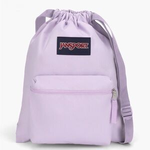 Jansport Pastel Lilac Drawstring Backpack